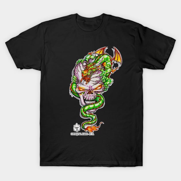 1 SKULL DRAGON T-Shirt by DHARRIS68